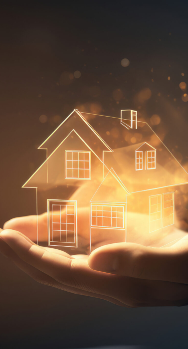 House of dream idea. Real estate. Illustration Generative AI
